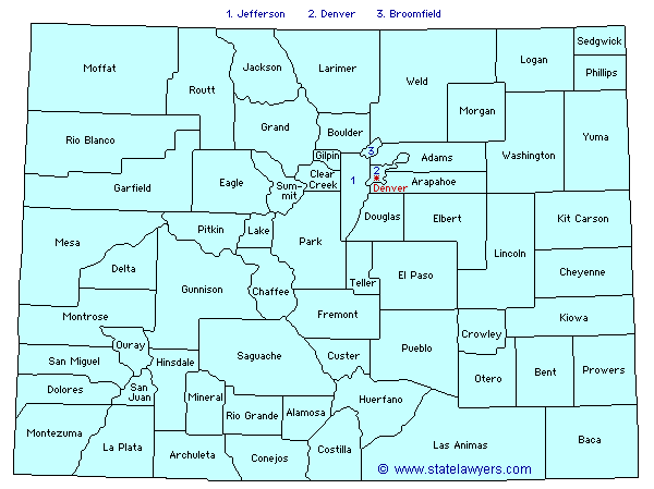 Colorado County Map